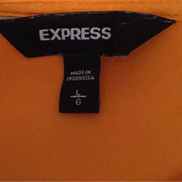 Express Orange Camisole Tie Back Top NWOT! - Picture 6 of 7